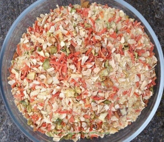 Verdure Miste disidratate BARF per cani in fiocchi 500gr - immagine 3