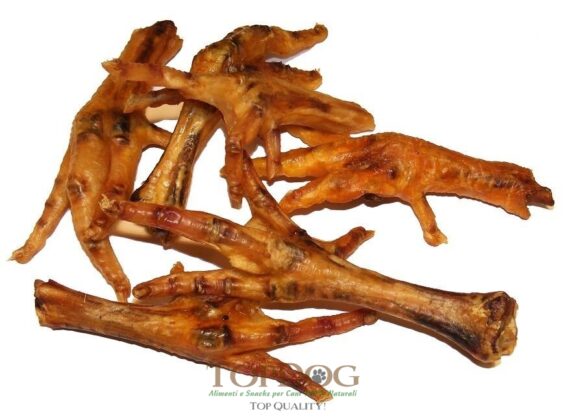 Zampe di pollo essiccate per cani