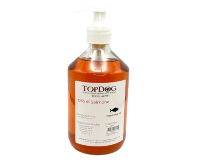 Olio di Salmone per Cani Extra Puro 500ml
